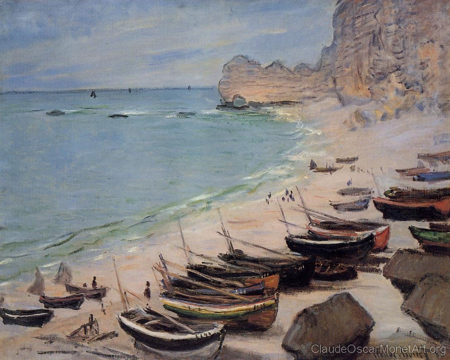 Boats on the Beach, Etretat